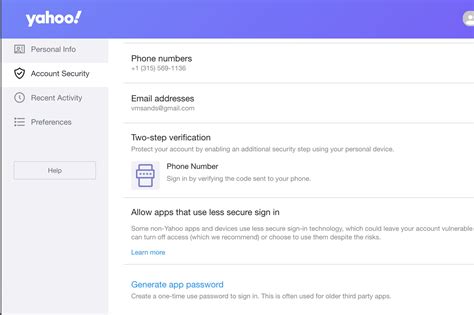 How to Manage Yahoo Mail App Passwords