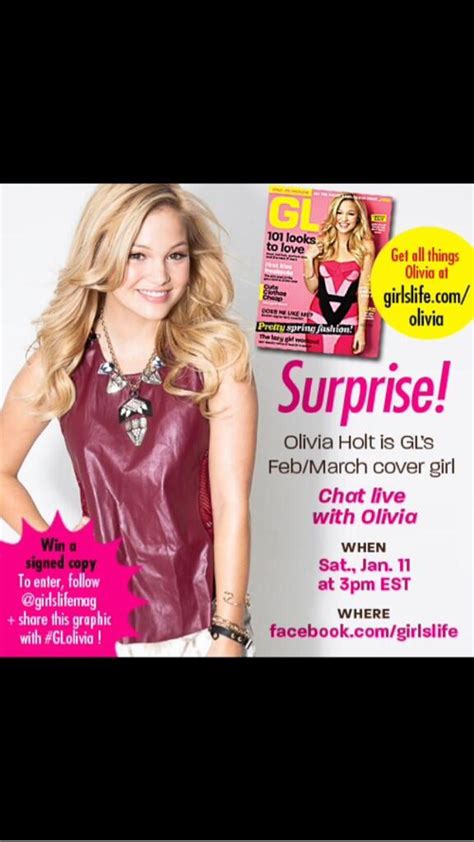 olivia holt on Twitter: "Follow @girlslifemag and regram this pic with #GLolivia to win a signed ...