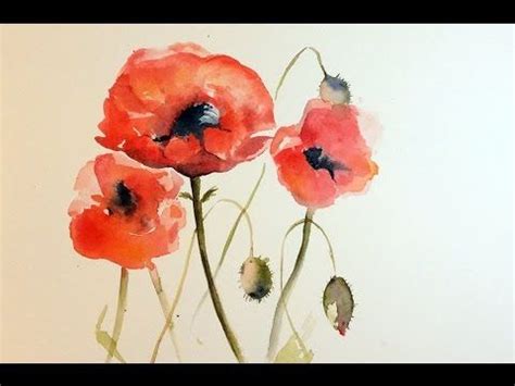 Poppy Watercolor Tutorial