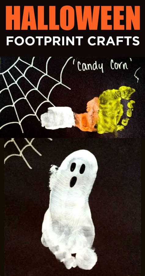 Halloween Footprints - Easy Halloween Crafts For Kids