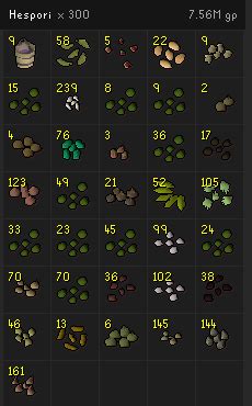 Loot from 300 Hespori : r/2007scape