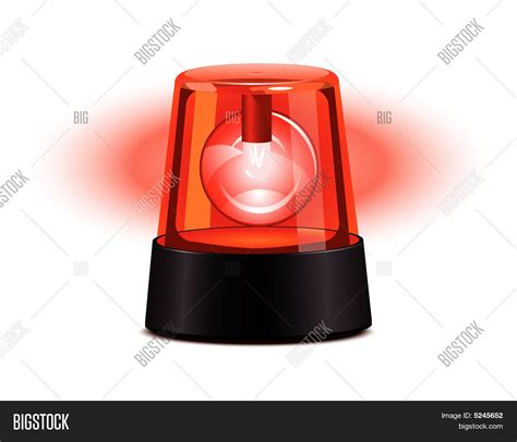 Red Flashing Light Vector & Photo (Free Trial) | Bigstock