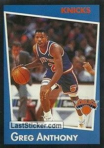 Sticker 221: Greg Anthony - Panini NBA Basketball 1993-1994 - laststicker.com