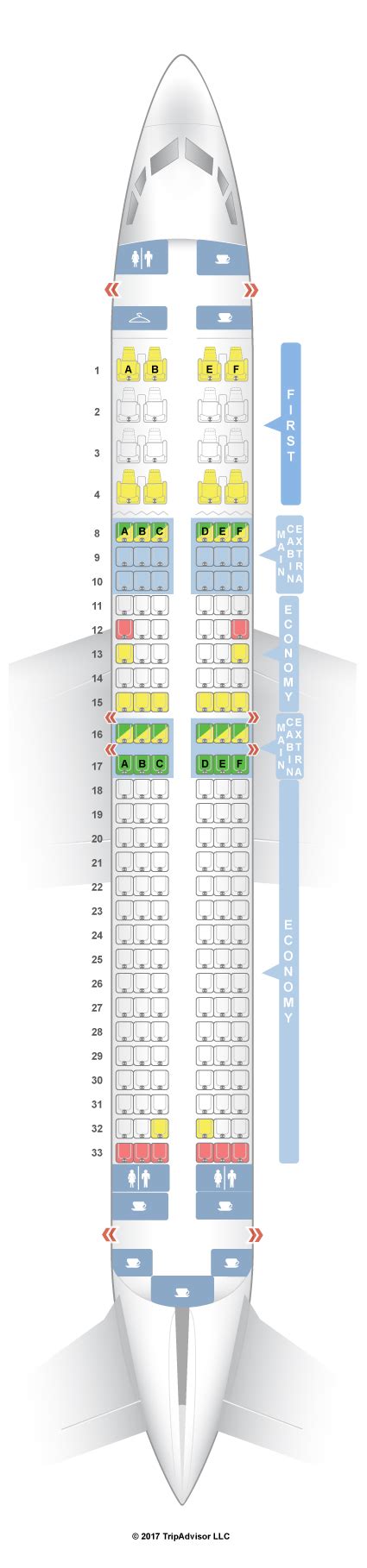 American Airlines 737 Max 8 Seat Map