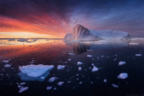 Midnight Sun in Greenland Taken by Daniel Kordan - Photorator