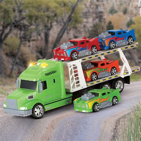 Transporter Car Carrier Truck Toy with Sounds | Collections Etc.