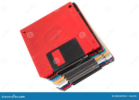 Colored Old Retro Floppy Diskettes in Stack Stock Photo - Image of background, storage: 286358784