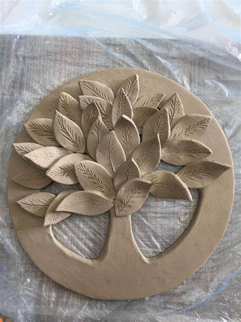 My beaıtifull wall tree version.1 Clay Art Projects, Ceramics Projects, Clay Ceramics, Clay ...