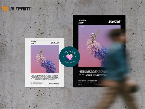 Flume - Skin Album Poster / Flume Poster - lylyprint.com