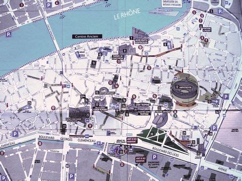 Tourist map of Arles - France | Tourist map, Tourist, France