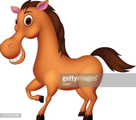 Happy Horse Cartoon Stock Clipart | Royalty-Free | FreeImages