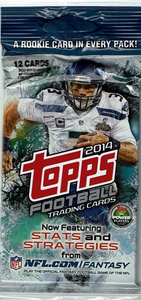 2014 Topps Football Trading Cards - 12 Card Pack Rookie in every pack 887521020942 | eBay ...