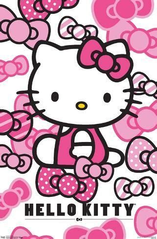 Sanrio Hello Kitty, Hello Kitty Bow, Hello Kitty Wall Art, Kitty Kitty, Framed Poster Print ...