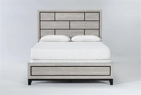 Finley White Queen Wood Panel Bed | Living Spaces