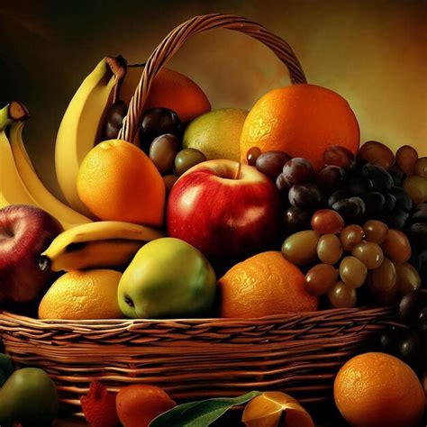 Premium AI Image | Luscious fruits showcased beautifully on a white desk