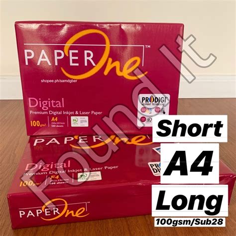 [Found It] Paper One Bond Paper 100gsm / Sub 28 / Digital Paper ...