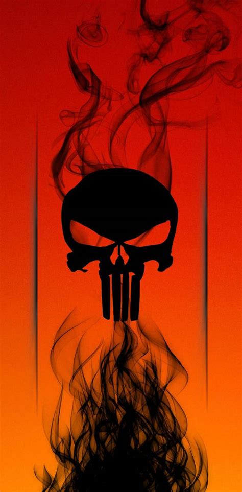 Download Punisher Skull With Smoke Effect Wallpaper | Wallpapers.com