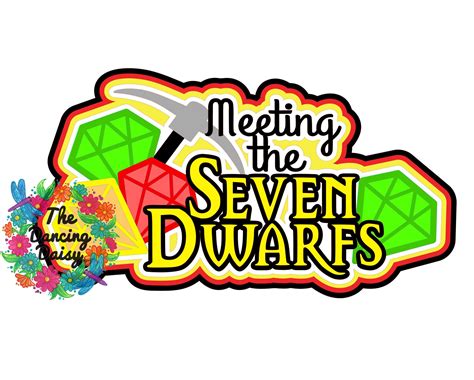 SVG DIGITAL FILE - Meeting the Seven Dwarfs in 2022 | Dancing daisy, Svg, Seven dwarfs mine train