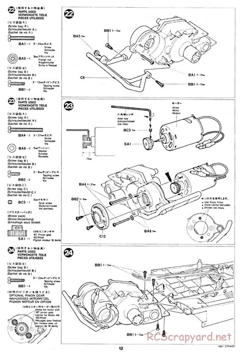 Tamiya - 58061 - Manual • Striker • RCScrapyard - Radio Controlled ...