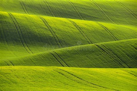 Moravian Tuscany. Beautiful Spring Landscape in South Moravia Near Kyjov Town. Czech Republic ...