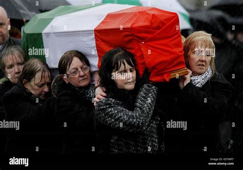 Dolours Price funeral Stock Photo - Alamy