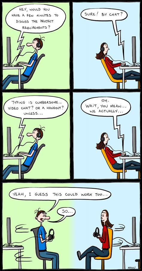 Modern Communication In A Geek's Workday [Comic]