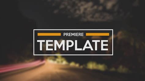 Titles Pack Premiere Pro Templates - YouTube