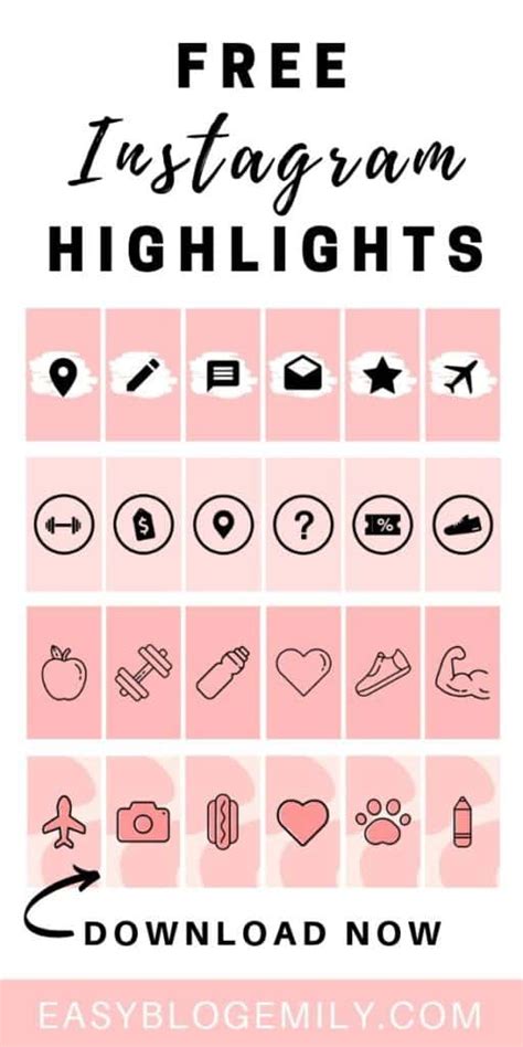 24 FREE Insta highlights (+ how to make your own!) - Easy Blog Emily