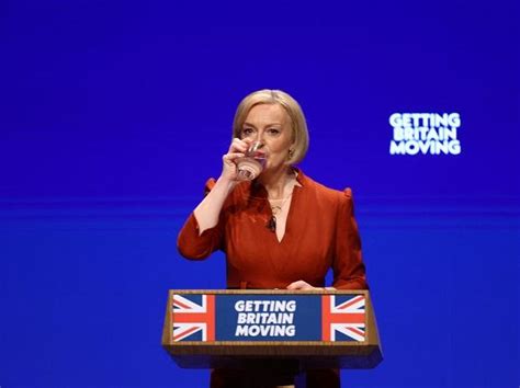 Liz Truss' first speech as UK PM at Tory meet disrupted by protest ...