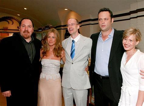 L to R: Jon Favreau, Jennifer Aniston, director Peyton Reed, Vince ...