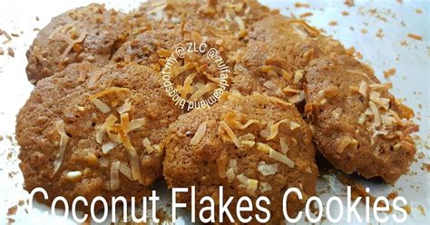 Coconut Flakes Crunchy Cookies (Biskut emping kelapa rangup) ZLC