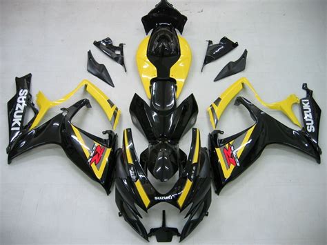 Mad Hornets - Fairings Suzuki GSXR 600 750 Black Plastic Injection ...