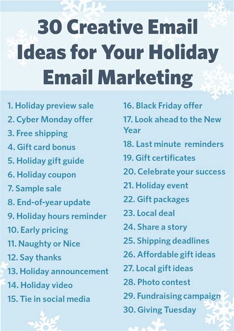 30 Creative Ideas for Your Holiday Email Marketing | Constant Contact | Email marketing ...