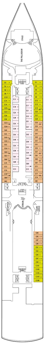 Arcadia Deck Plans: Ship Layout, Staterooms & Map - Cruise Critic