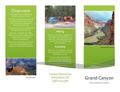 Grand Canyon Brochure by Jessica Lin - Flipsnack