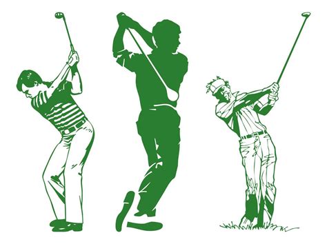 Golfers Vector Vector Art & Graphics | freevector.com