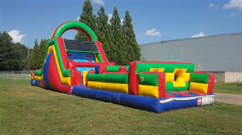 52ft Obstacle Course wet/dry | Just-A-Jumpin Rentals and Events | water slide and bounce house ...