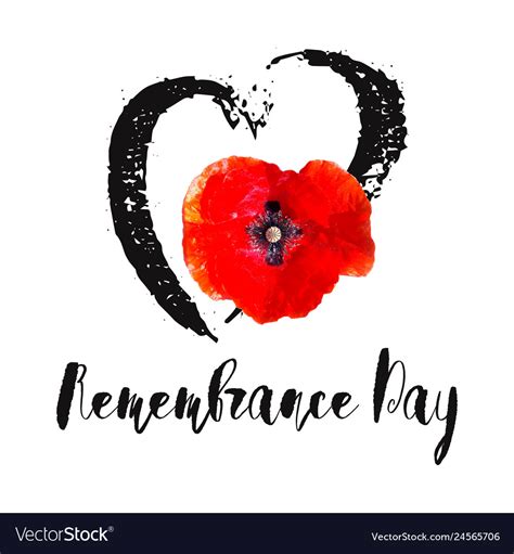 Remembrance day card lest we forget Royalty Free Vector