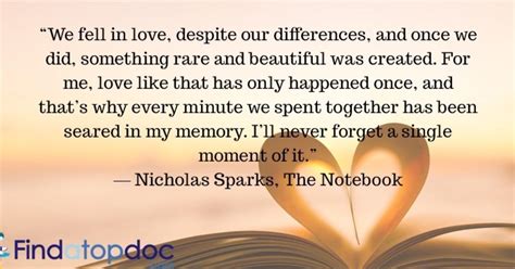 Nicholas Sparks, The Notebook | 15 Love quotes | Find a Top Doc