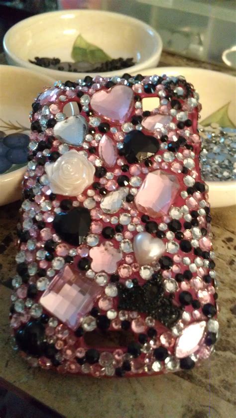 BLING cell phone case...did this myself...will be making more (iphone ...