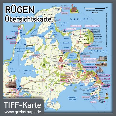 Rügen Sehenswürdigkeiten Karte | Karte