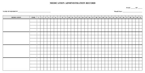 Medication Administration Record Template - 10 Free PDF Printables | Printablee