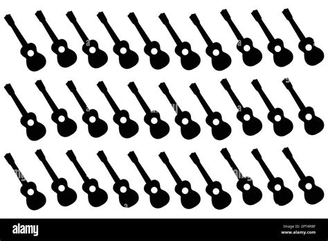 Ukulele Silhouette Background Stock Vector Image & Art - Alamy