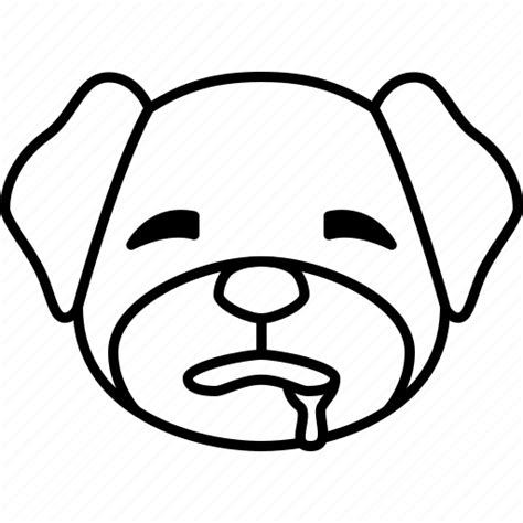 Thirsty, emoji, emoticon, dog, pet, cute, puppy icon - Download on ...