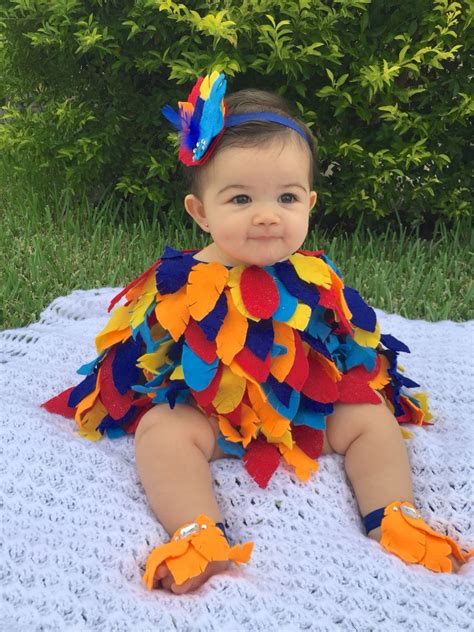 Baby bird costume. Baby parrot costume. Baby Halloween costume. Baby ...