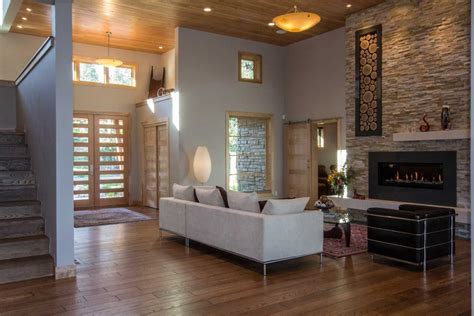 Open concept living room with custom fireplace. | Open concept living room, Custom fireplace ...