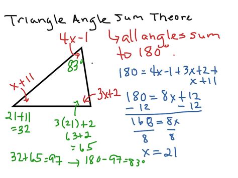 Triangle Sum Theorem Examples