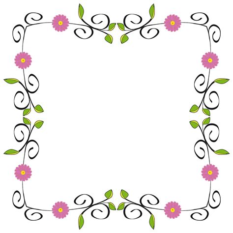 Www Lindascaratulas Floral Border Design Clip Art Borders – NBKomputer