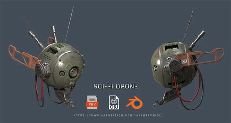 ArtStation - Sci Fi Drone | Game Assets