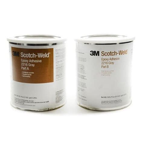 3M Scotch-Weld 2216 Epoxy Adhesive Gray 1 pt Can Kit - 2216 GRAY GALLO - Lab Pro Inc